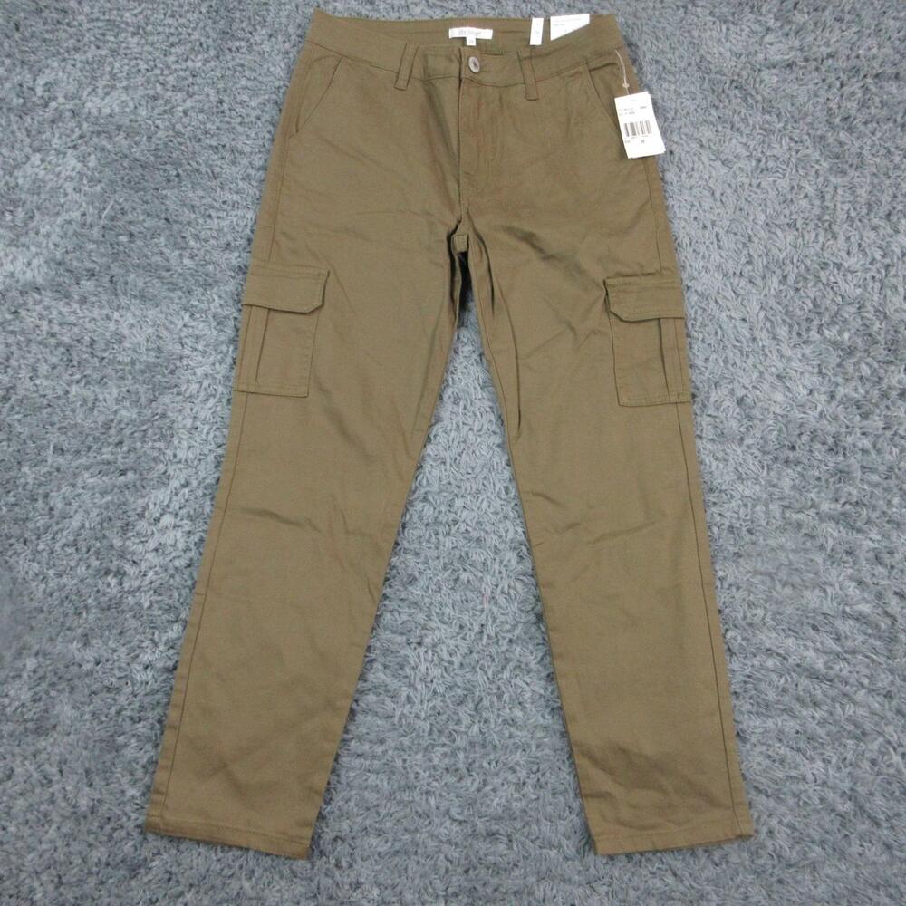 STS Blue Pants Womens 28 Green Riley Slim Boyfriend Cargo High Rise 28x27* NWT